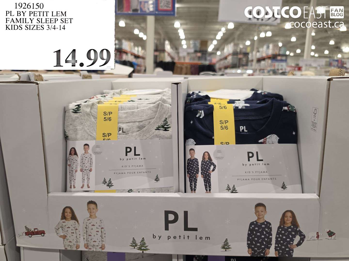1926150 PL BY PETIT LEM FAMILY SLEEP SET KIDS SIZES 3/4-14 $14.99