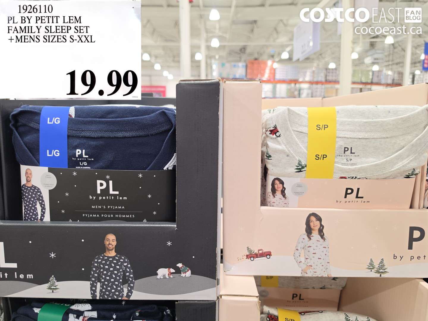 1926110 PL BY PETIT LEM FAMILY SLEEP SET +MENS SIZES S-XXL $19.99