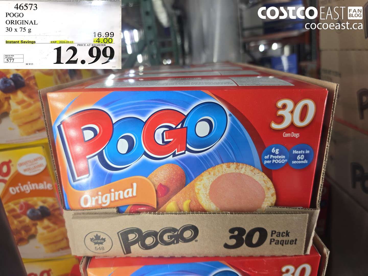 46573 POGO ORIGINAL 30 X 75 G ($4.00 INSTANT SAVINGS EXPIRES ON 2026-09-13) $12.99