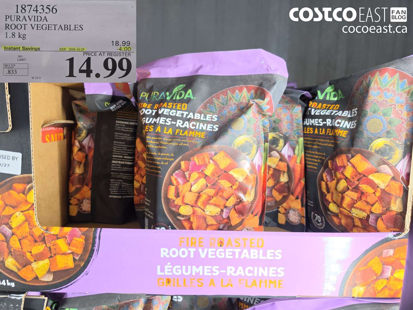 1874356 PURA VIDA ROOT VEGETABLES 1.8 KG ($4.00 INSTANT SAVINGS EXPIRES ON 2026-10-25) $14.99