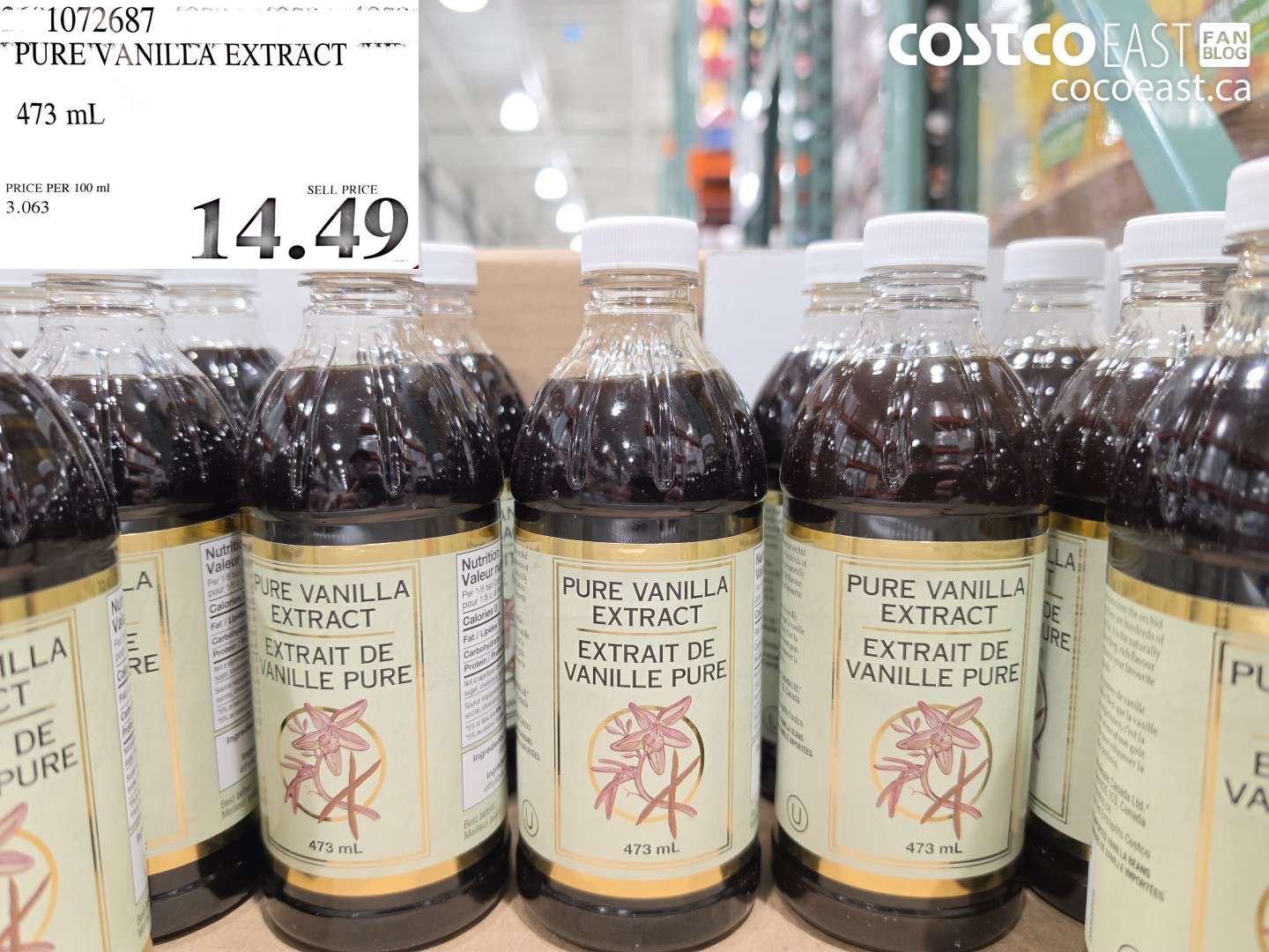 1072687 PURE VANILLA EXTRACT 473 ML $14.49