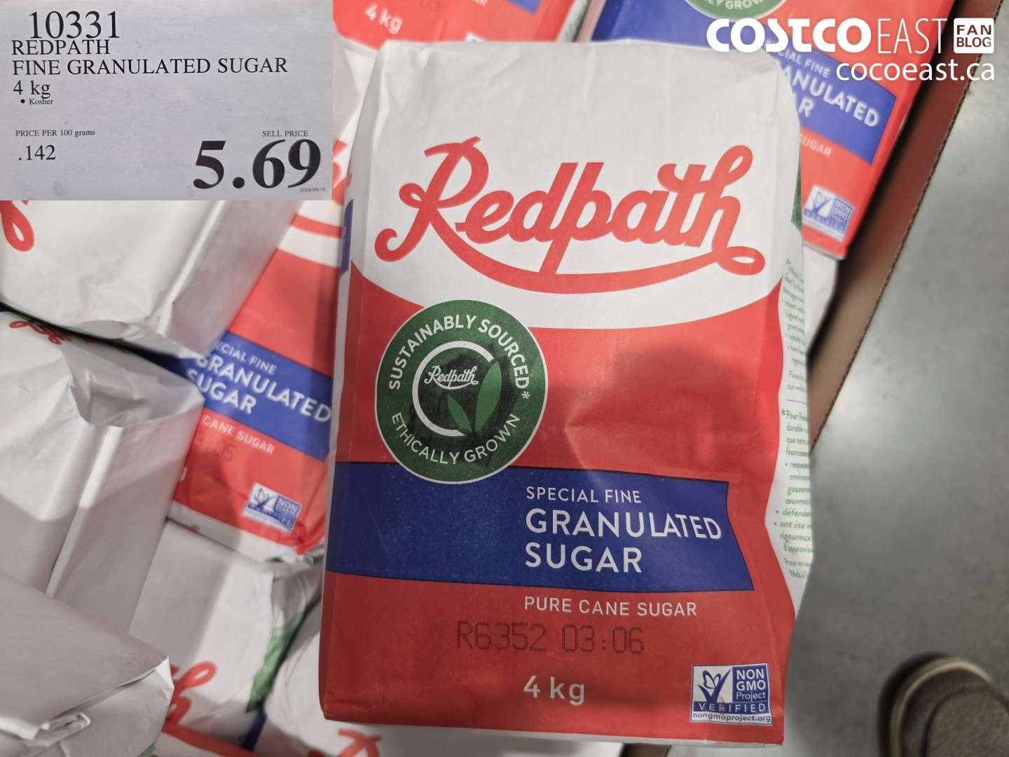 10331 REDPATH FINE GRANULATED SUGAR 4 KG $5.69