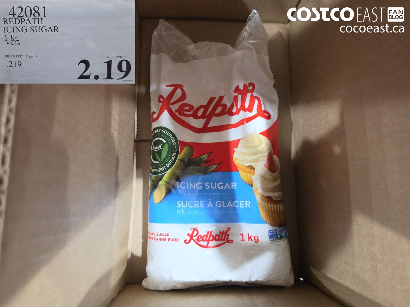 42081 REDPATH ICING SUGAR 1 KG $2.19