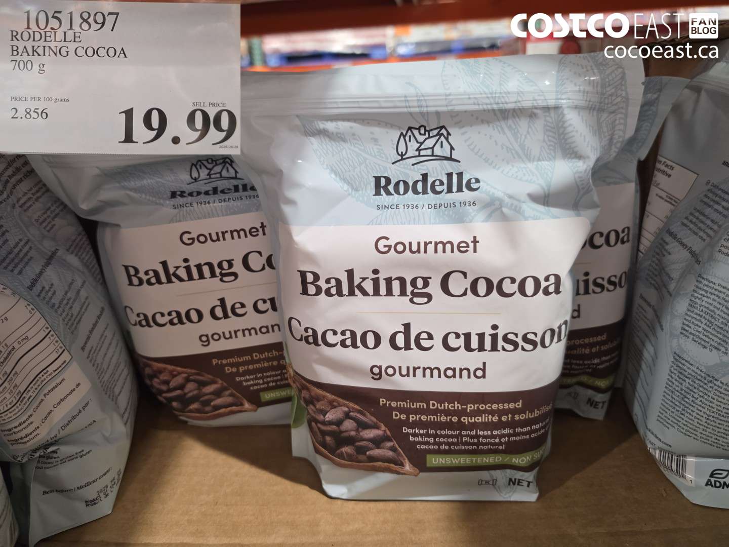 1051897 RODELLE BAKING COCOA 700 G $19.99
