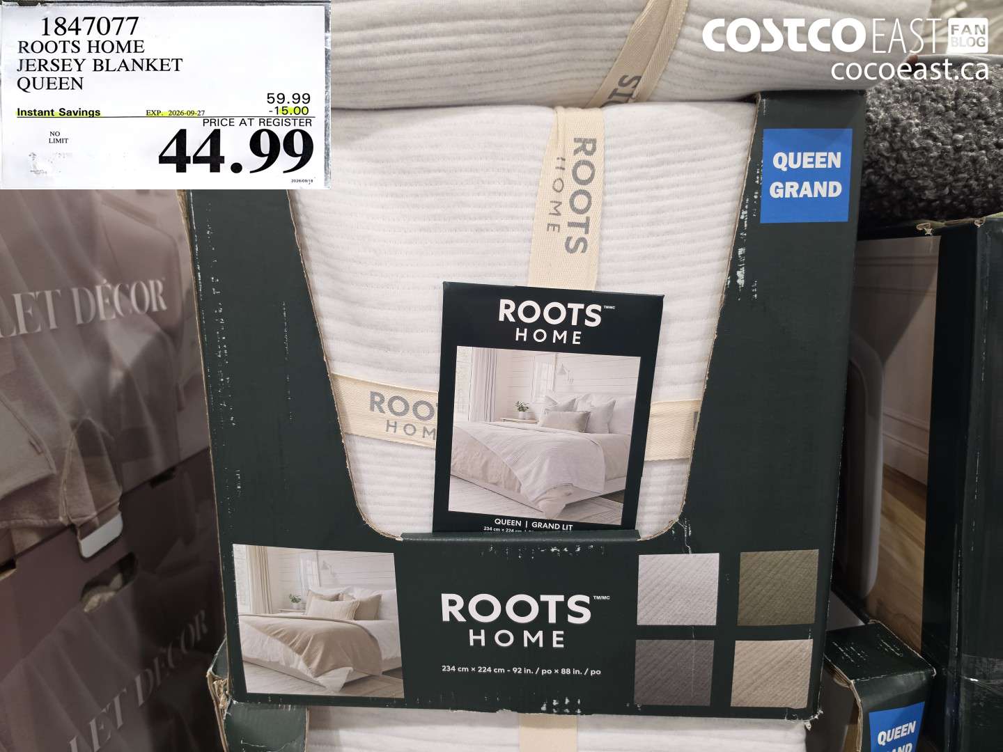 1847077 ROOTS HOME JERSEY BLANKET QUEEN ($15.00 INSTANT SAVINGS EXPIRES ON 2026-09-27) $44.99