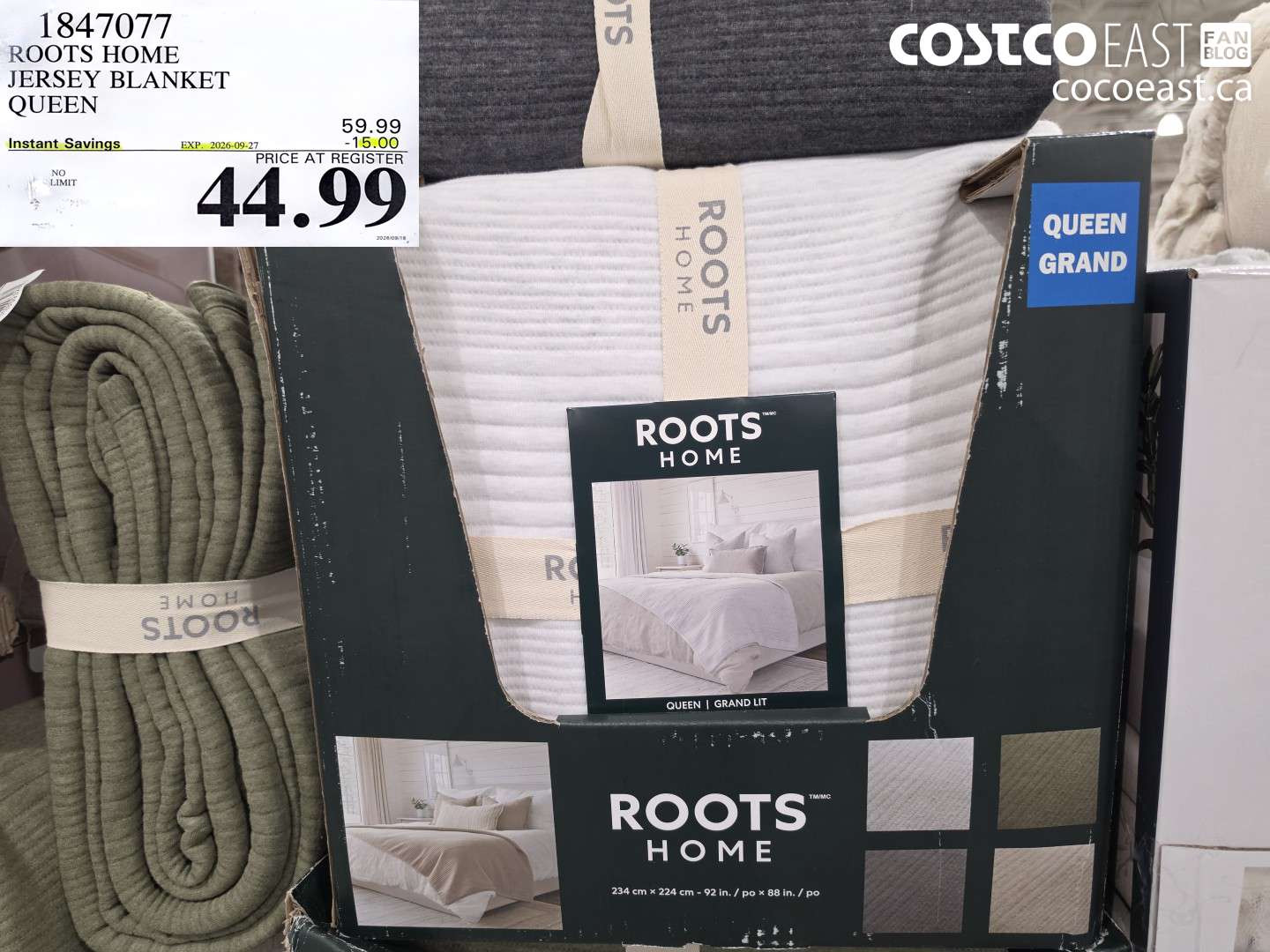1847077 ROOTS HOME JERSEY BLANKET QUEEN ($15.00 INSTANT SAVINGS EXPIRES ON 2026-09-27) $44.99