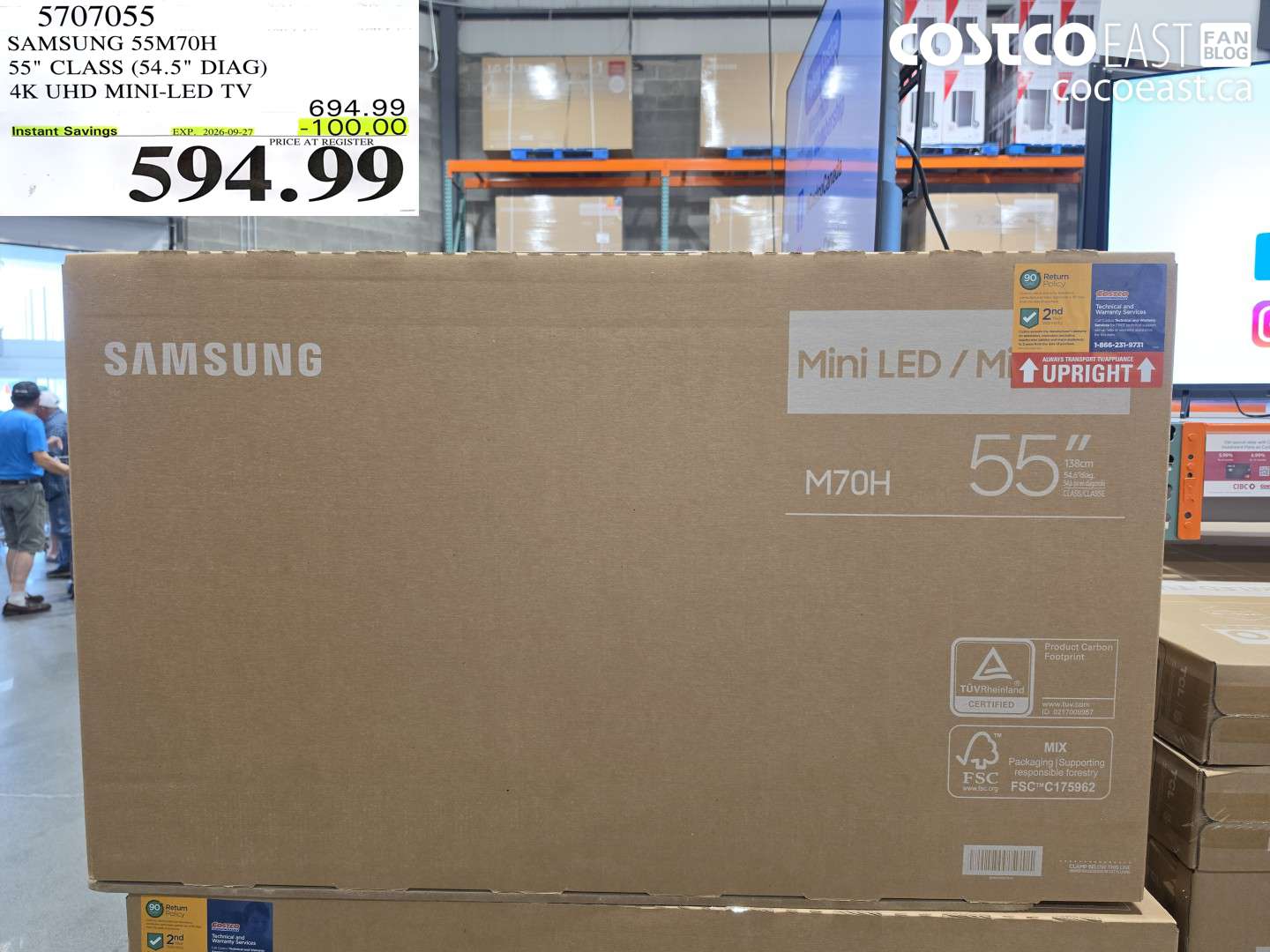 5707055 SAMSUNG 55M70H 55