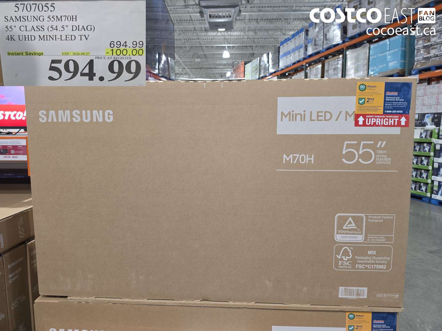 5707055 SAMSUNG 55M70H 55