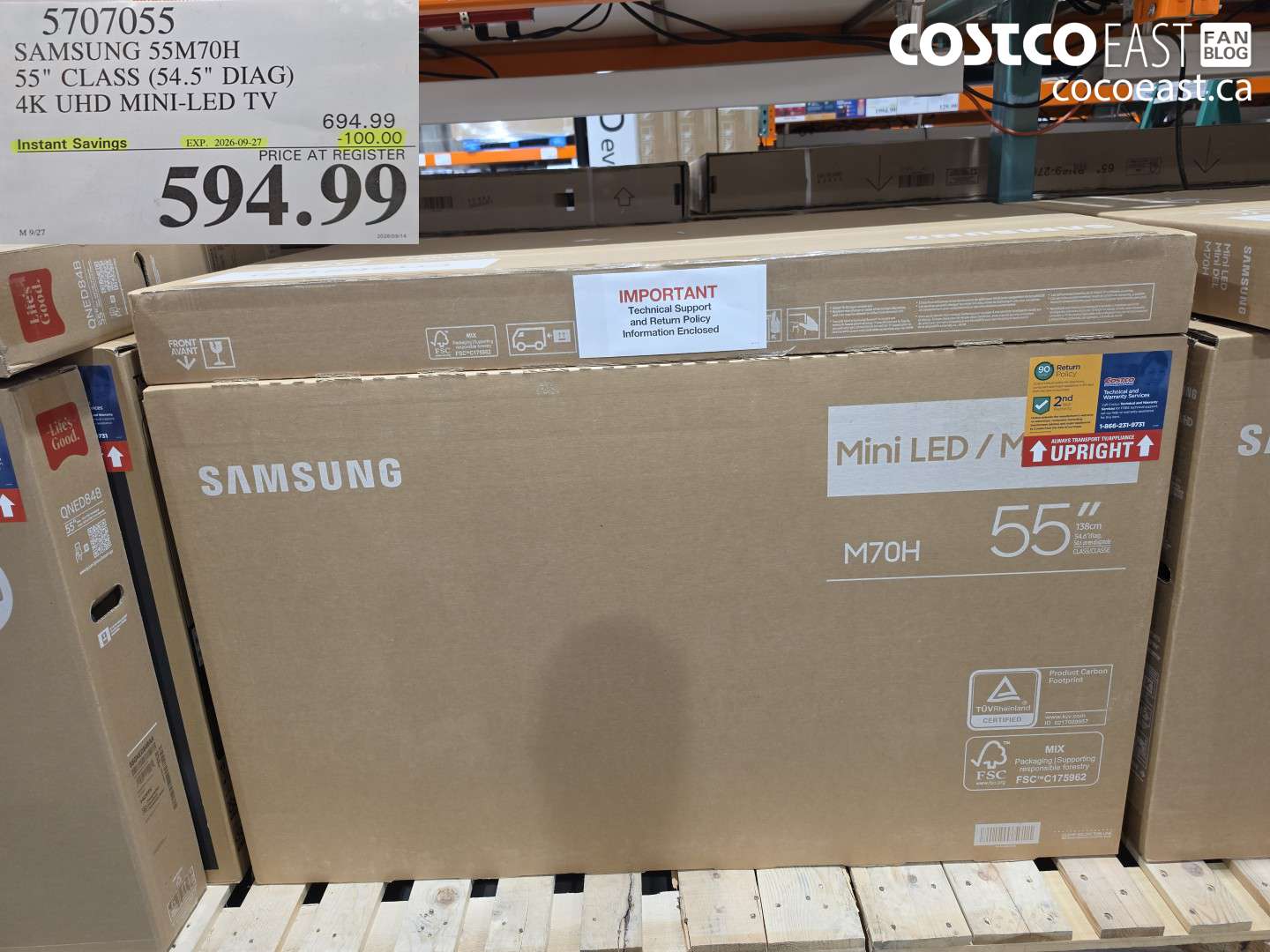 5707055 SAMSUNG 55M70H 55