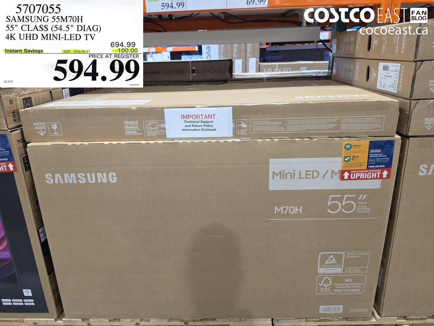 5707055 SAMSUNG 55M70H 55