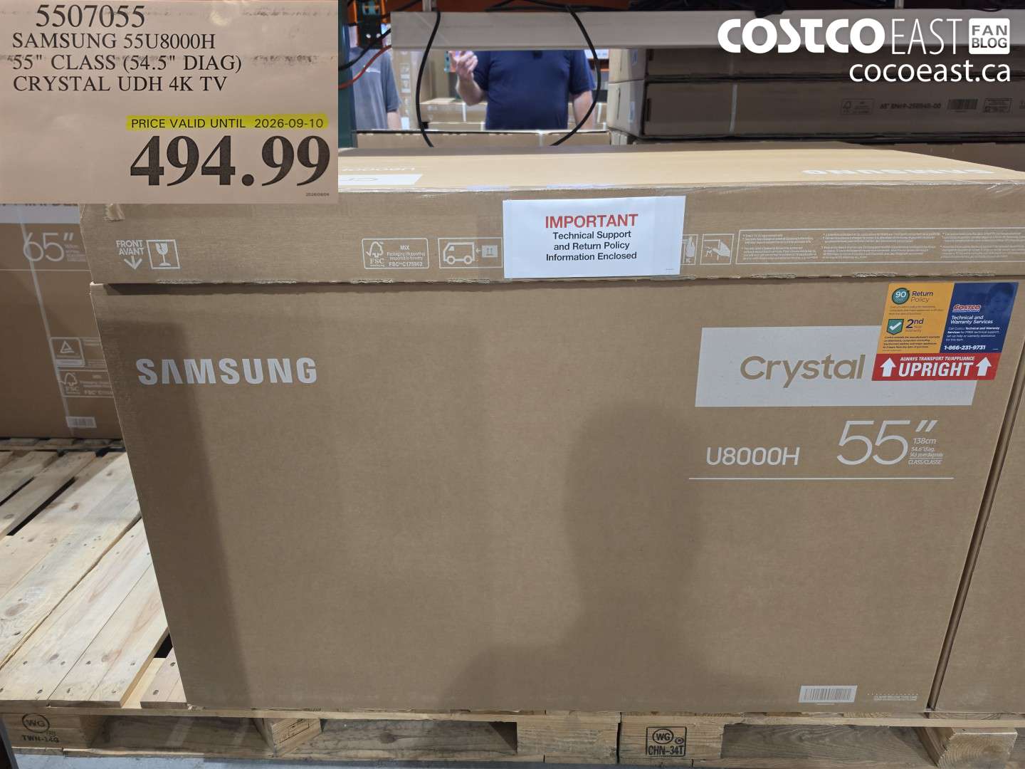 5507055 SAMSUNG 55U8000H 55