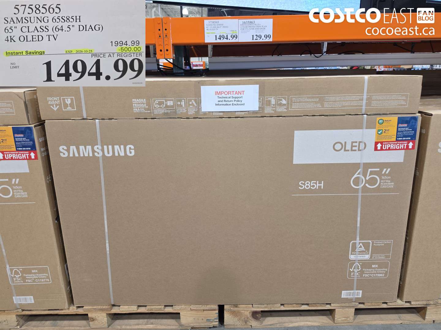 5758565 SAMSUNG 65S85H 65