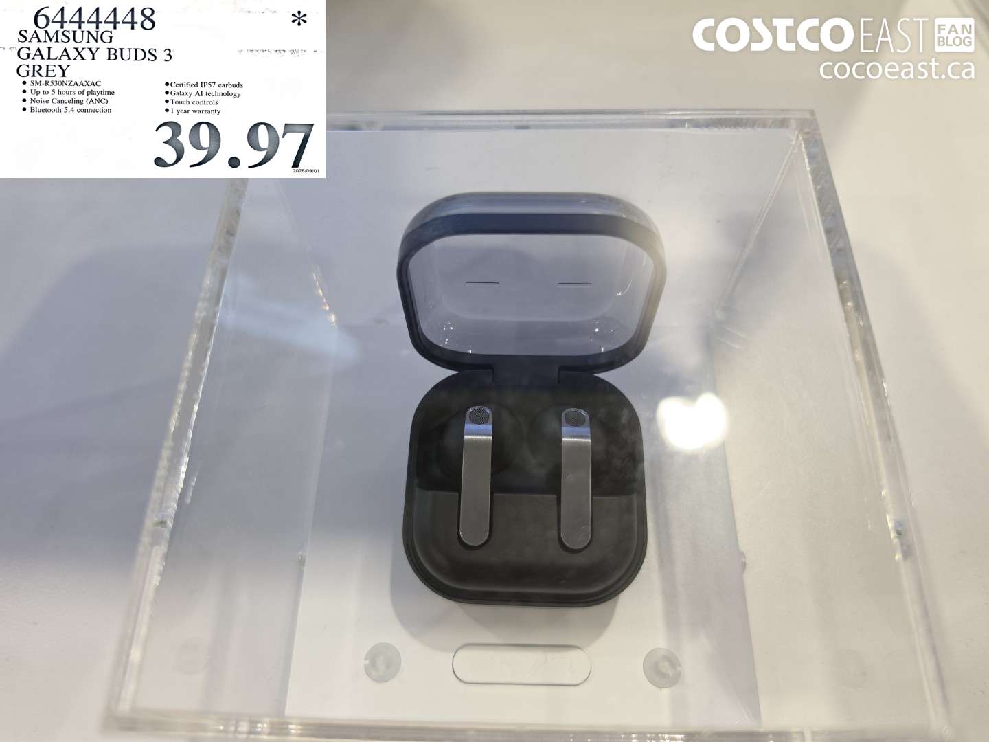 6444448 SAMSUNG GALAXY BUDS 3 GREY $39.97