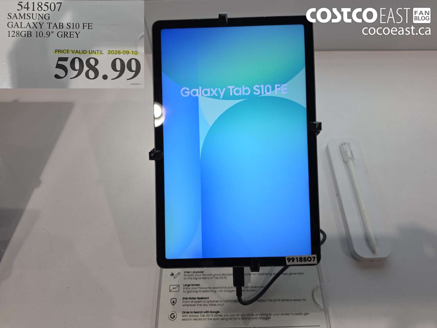 5418507 SAMSUNG GALAXY TAB S10 FE 128GB 10.9