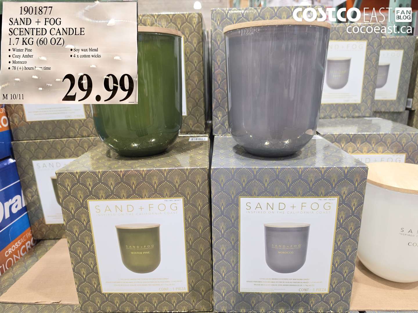 1901877 SAND + FOG SCENTED CANDLE 1.7 KG (60 OZ) $29.99