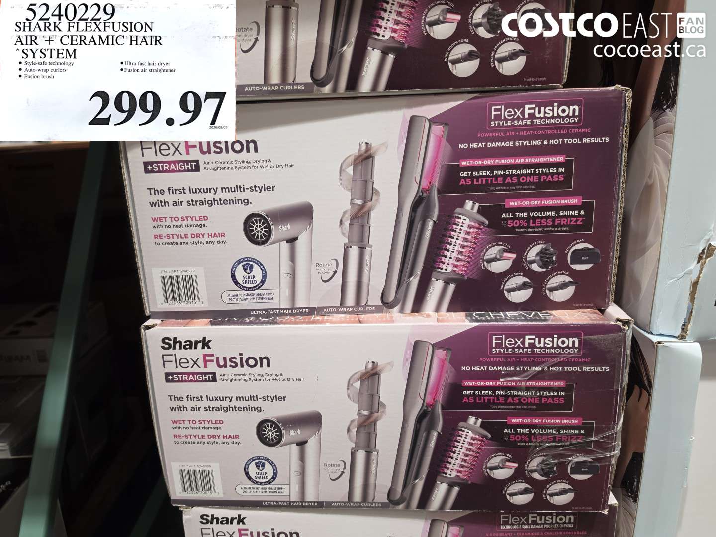 5240229 SHARK FLEXFUSION AIR + CERAMIC HAIR SYSTEM $299.97