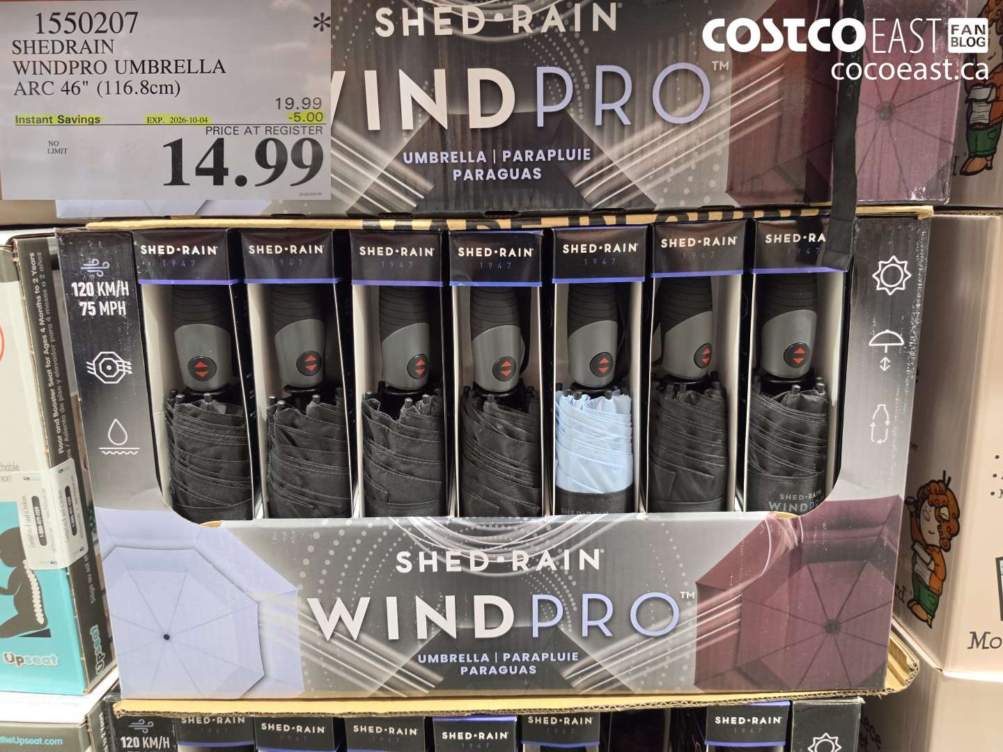 1550207 SHEDRAIN WINDPRO UMBRELLA ARC 46