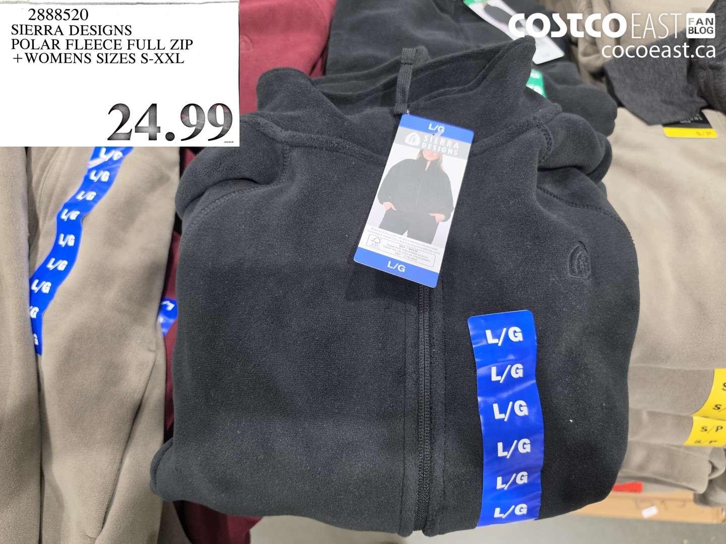 2888520 SIERRA DESIGNS POLAR FLEECE FULL ZIP + WOMENS SIZES S-XXL $24.99