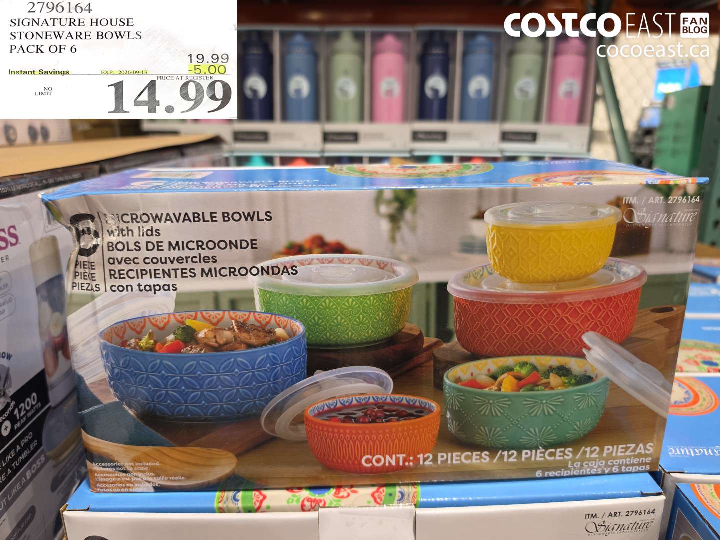 2796164 SIGNATURE HOUSE STONEWARE BOWLS PACK OF 6 ($5.00 INSTANT SAVINGS EXPIRES ON 2026-09-13) $14.99