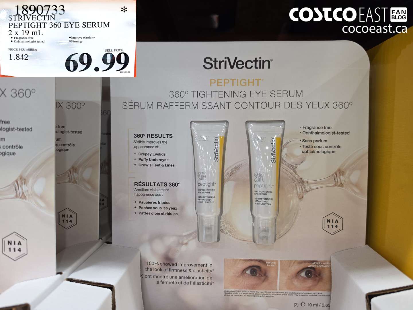 1890733 STRIVECTIN PEPTIGHT 360 EYE SERUM 2 X 19 ML $69.99