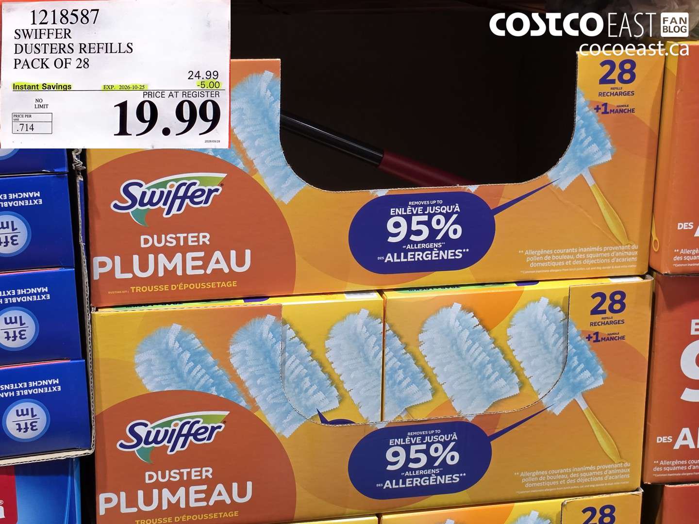 1218587 SWIFFER DUSTERS REFILLS PACK OF 28 ($5.00 INSTANT SAVINGS EXPIRES ON 2026-10-25) $19.99