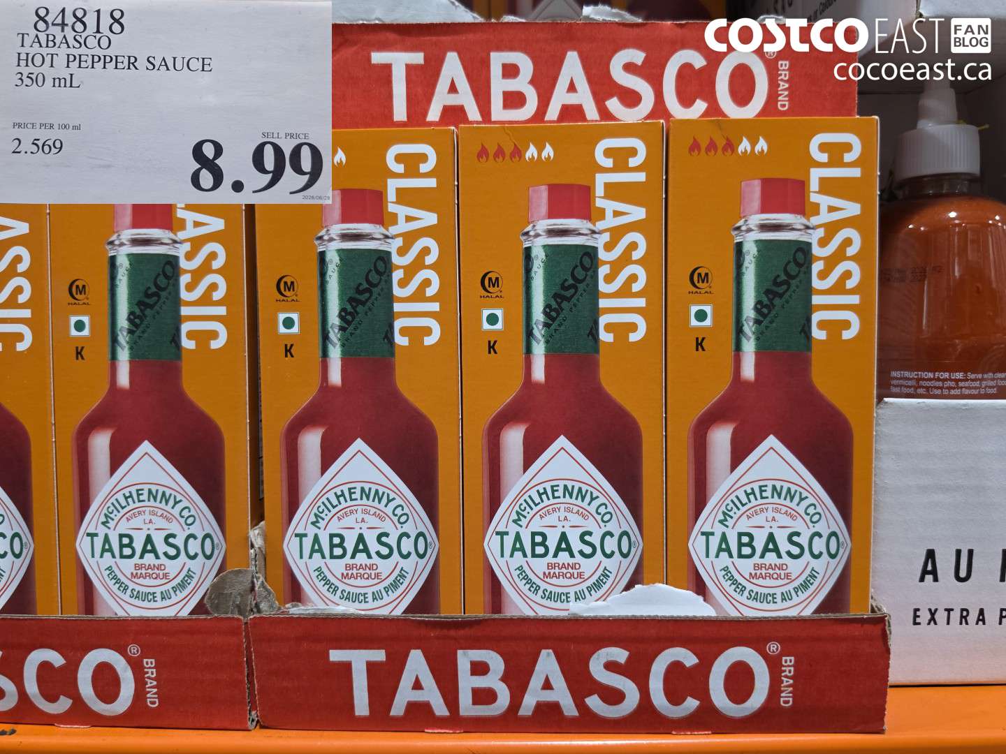 84818 TABASCO HOT PEPPER SAUCE 350 ML $8.99