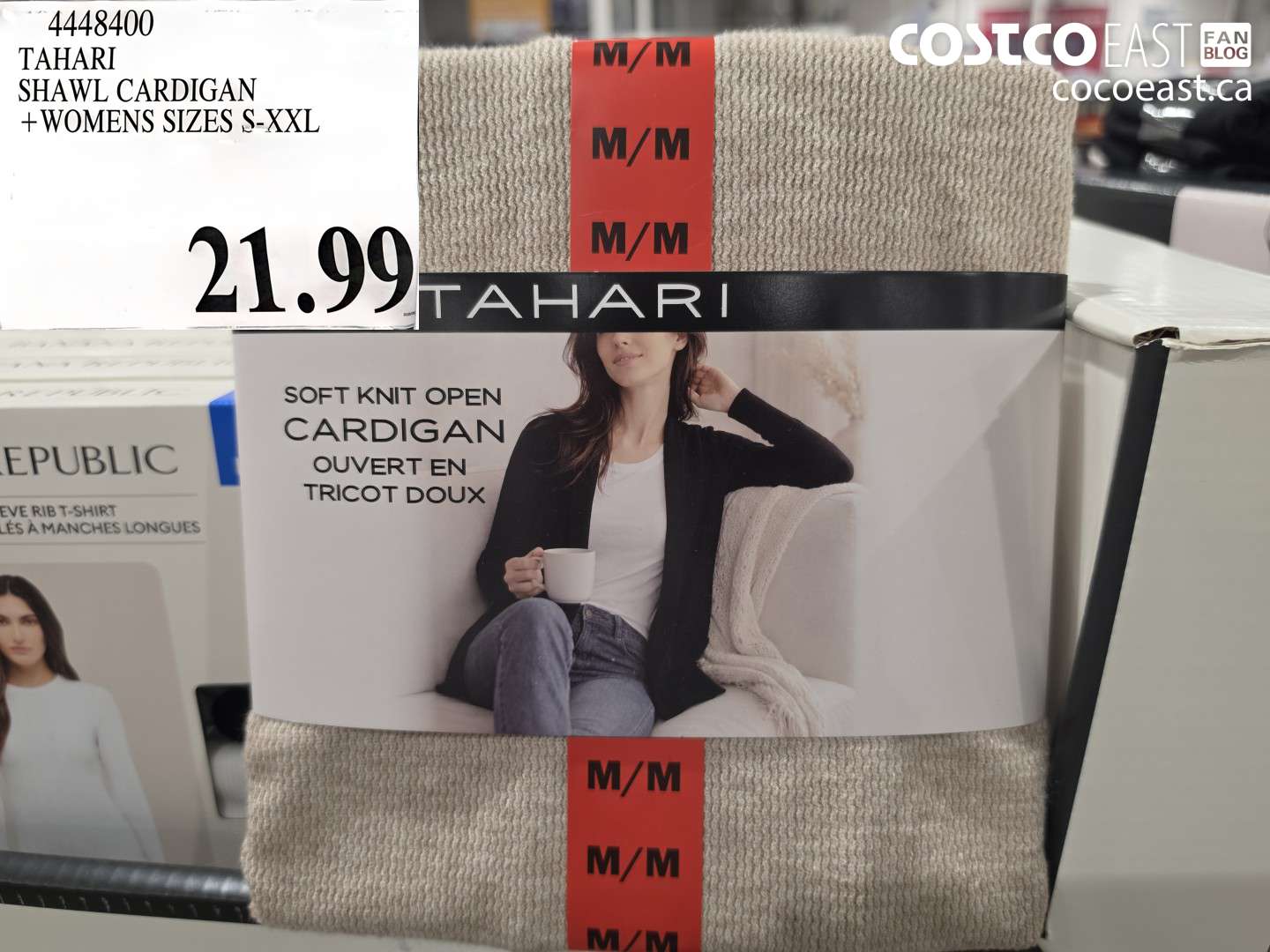 4448400 TAHARI SHAWL CARDIGAN WOMENS SIZES S-XXL $21.99