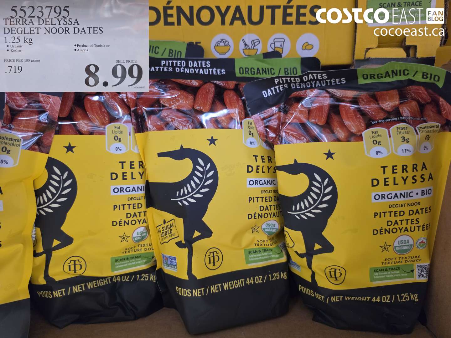 5523795 TERRA DELYSSA DEGLET NOOR DATES 1.25 KG $8.99