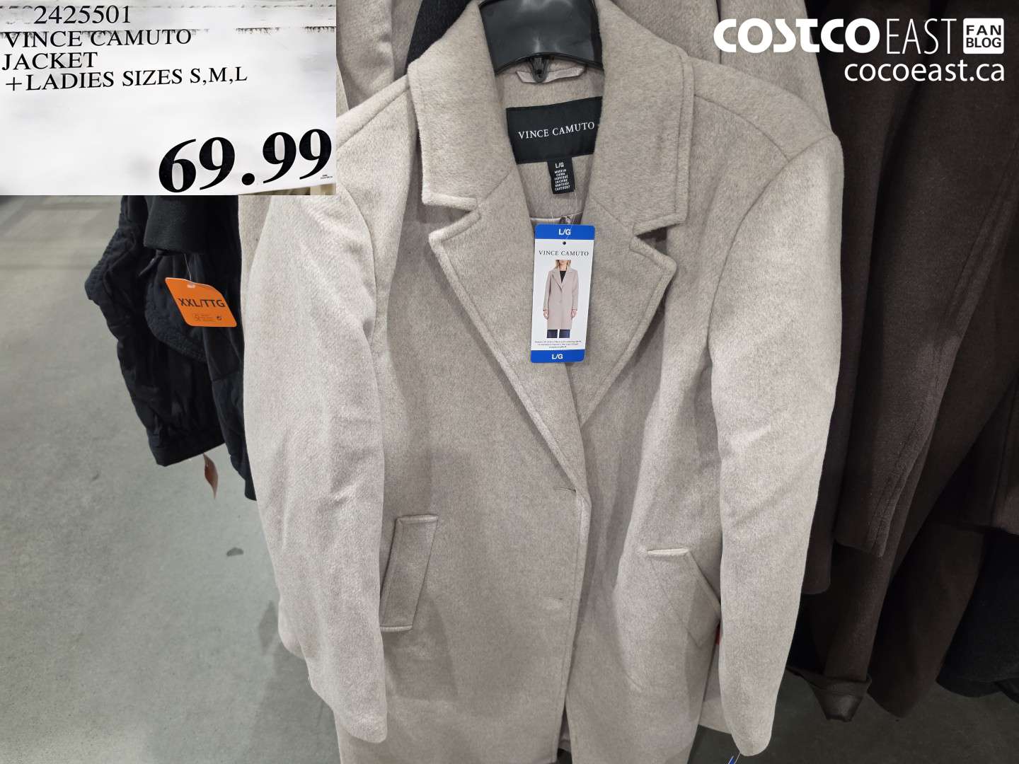 2425501 VINCE CAMUTO JACKET LADIES SIZES S,M,L $69.99