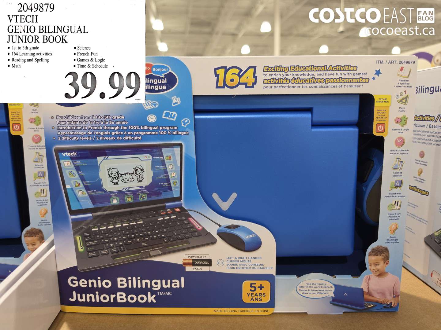 2049879 VTECH GENIO BILINGUAL JUNIOR BOOK $39.99