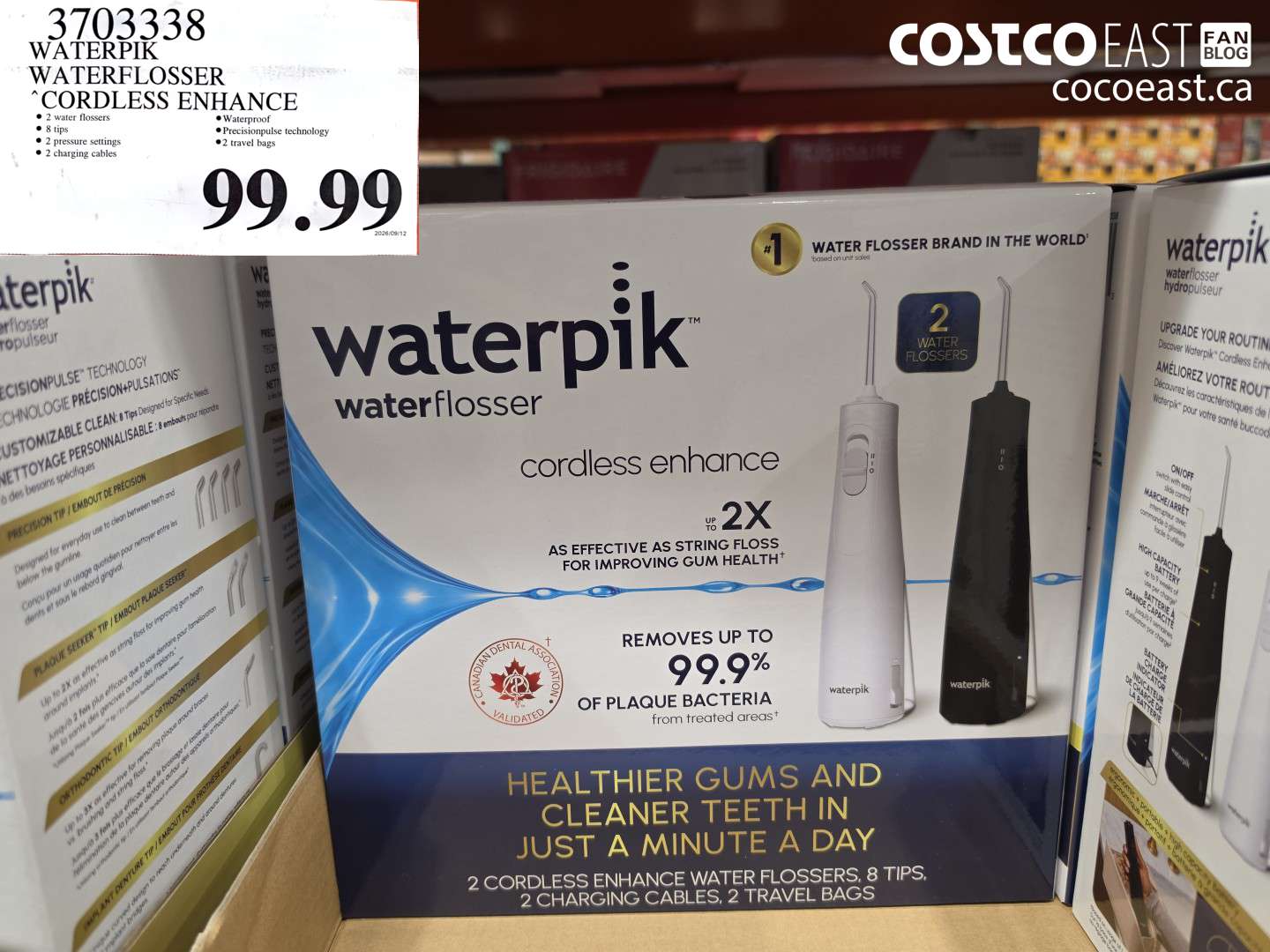 3703338 WATERPIK WATERFLOSSER CORDLESS ENHANCE $99.99