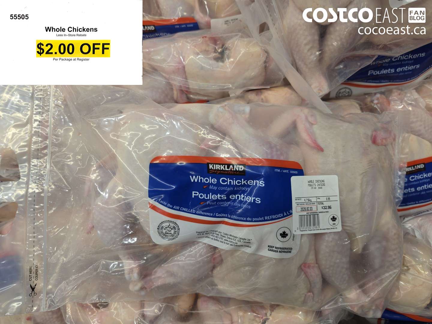 55505 WHOLE CHICKENS ($2.00 INSTANT SAVINGS)