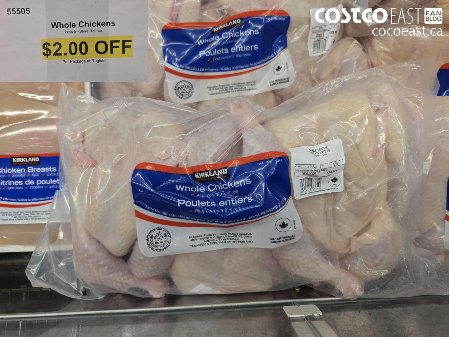 55505 WHOLE CHICKENS ($2.00 INSTANT SAVINGS)