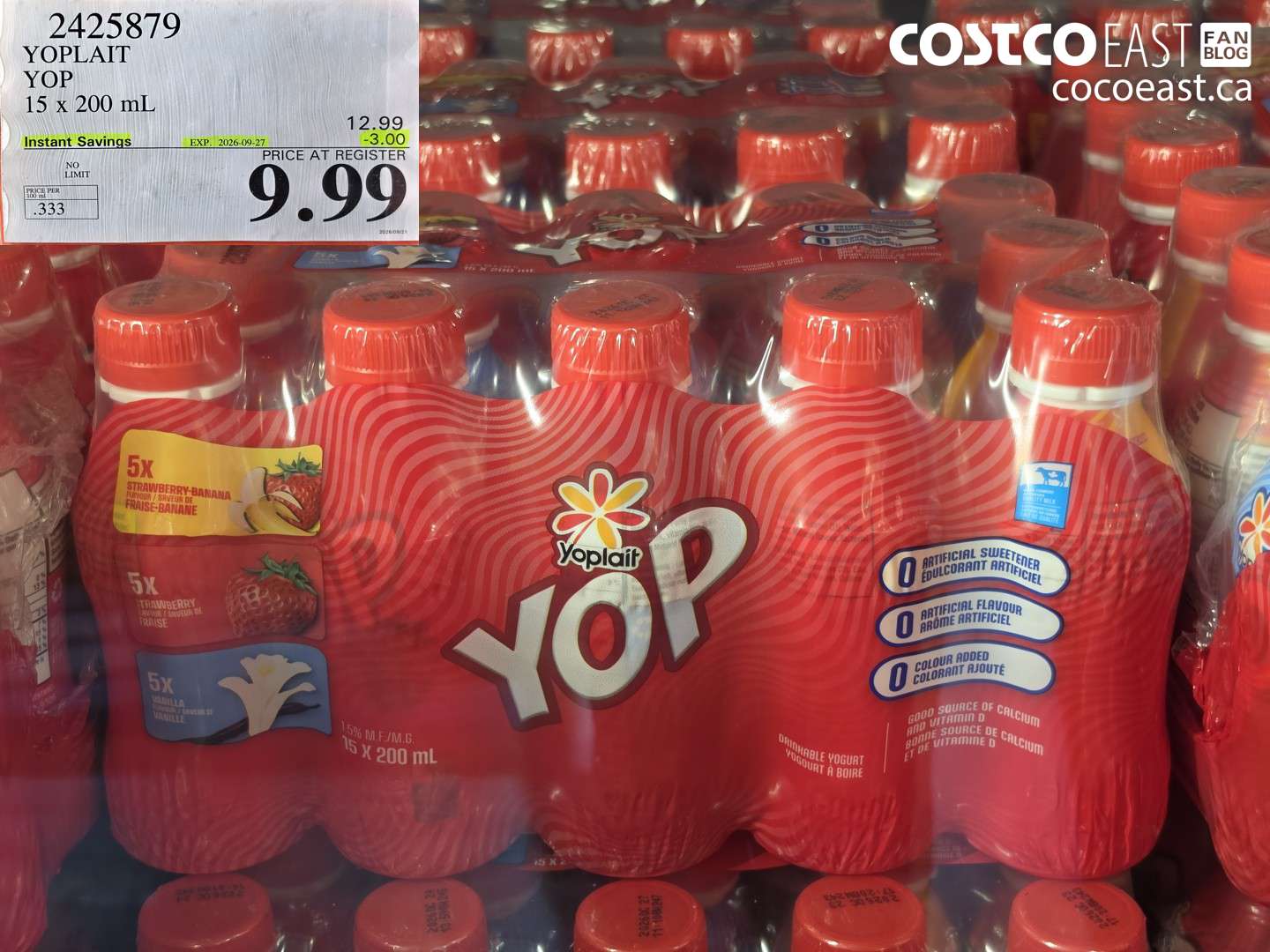 2425879 YOPLAIT YOP 15 X 200 ML ($3.00 INSTANT SAVINGS EXPIRES ON 2026-09-27) $9.99