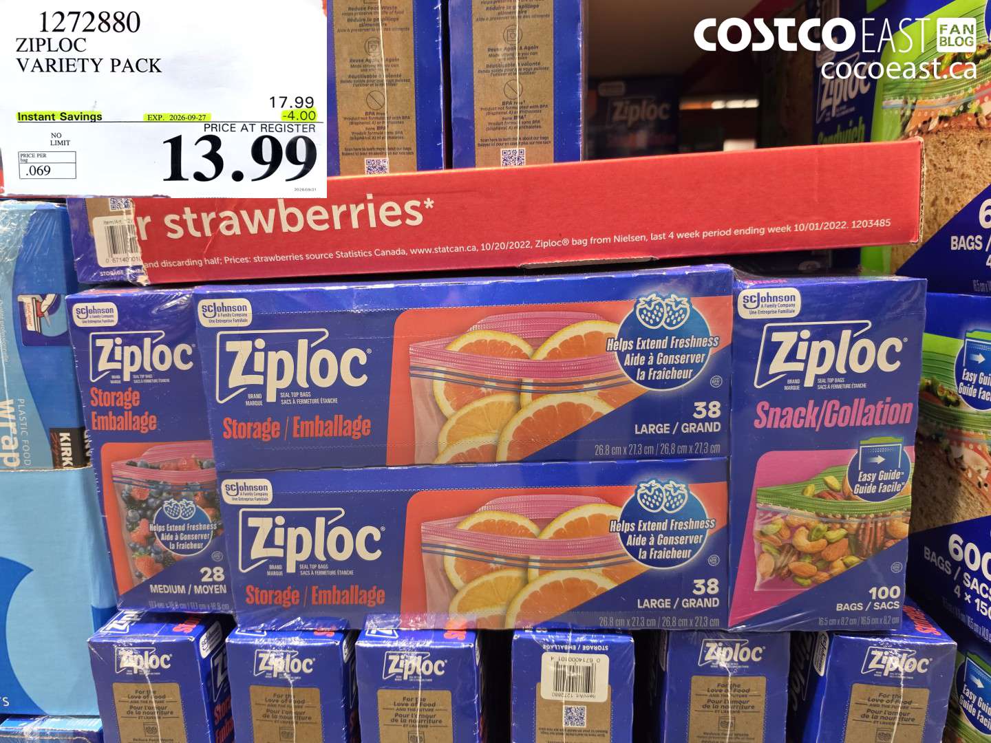 1272880 ZIPLOC VARIETY PACK ($4.00 INSTANT SAVINGS EXPIRES ON 2026-09-27) $13.99