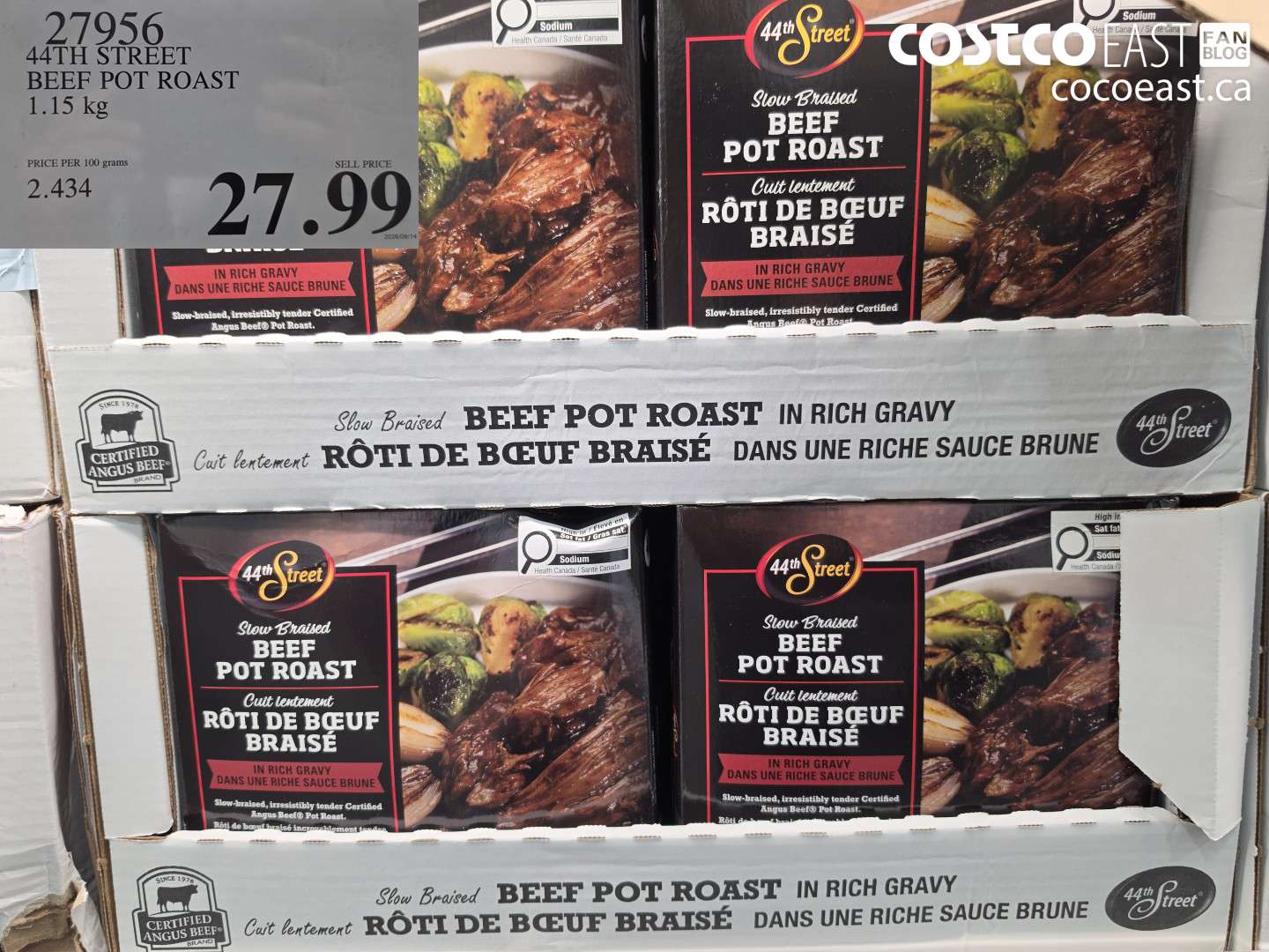 27956 44TH STREET BEEF POT ROAST 1.15 KG $27.99