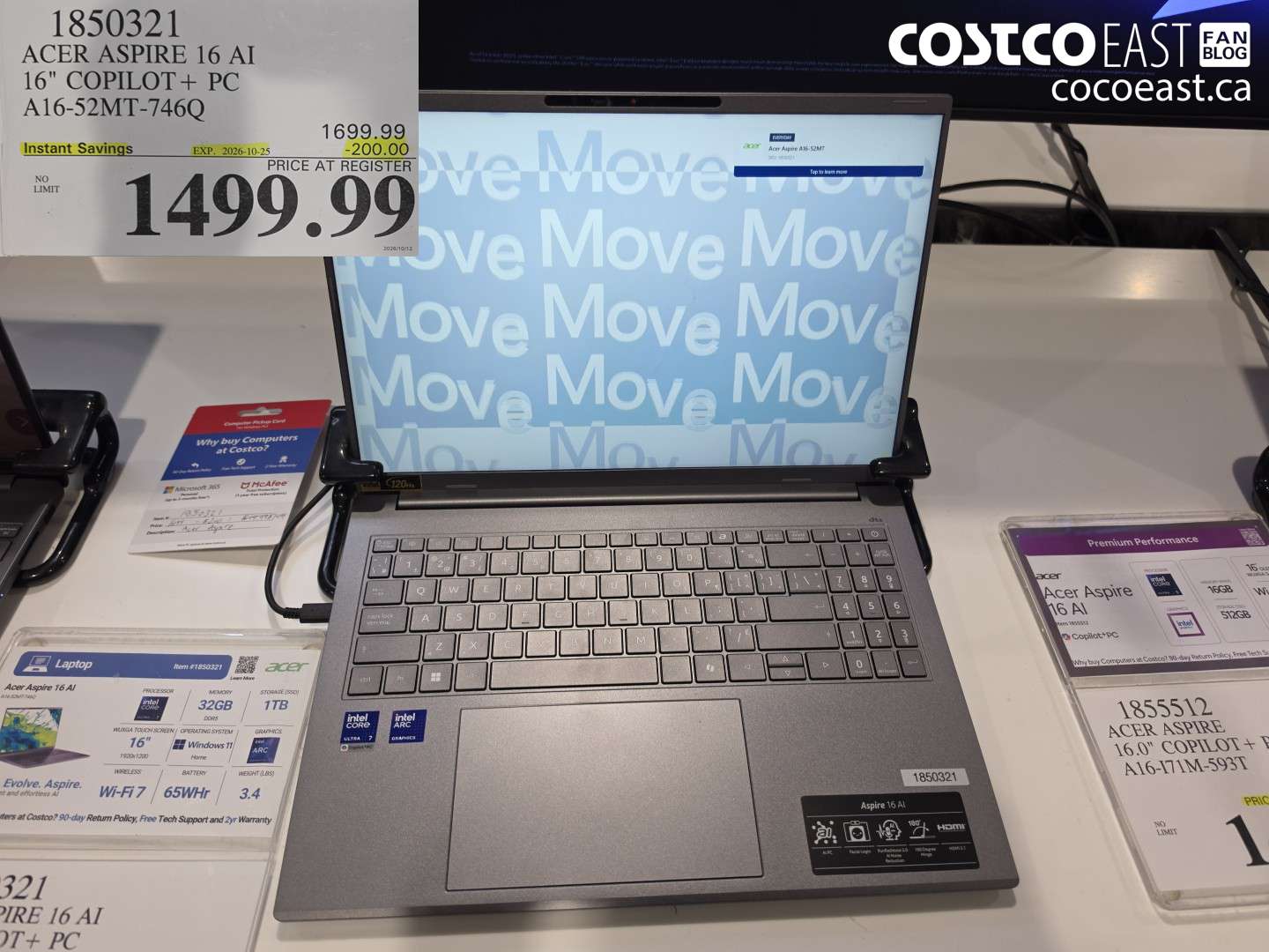 1850321 ACER ASPIRE 16 AI 16