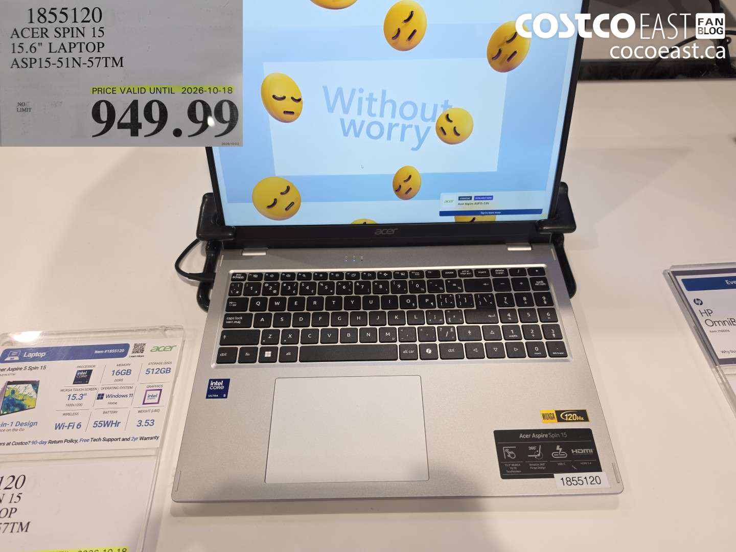 1855120 ACER SPIN 15 15.6