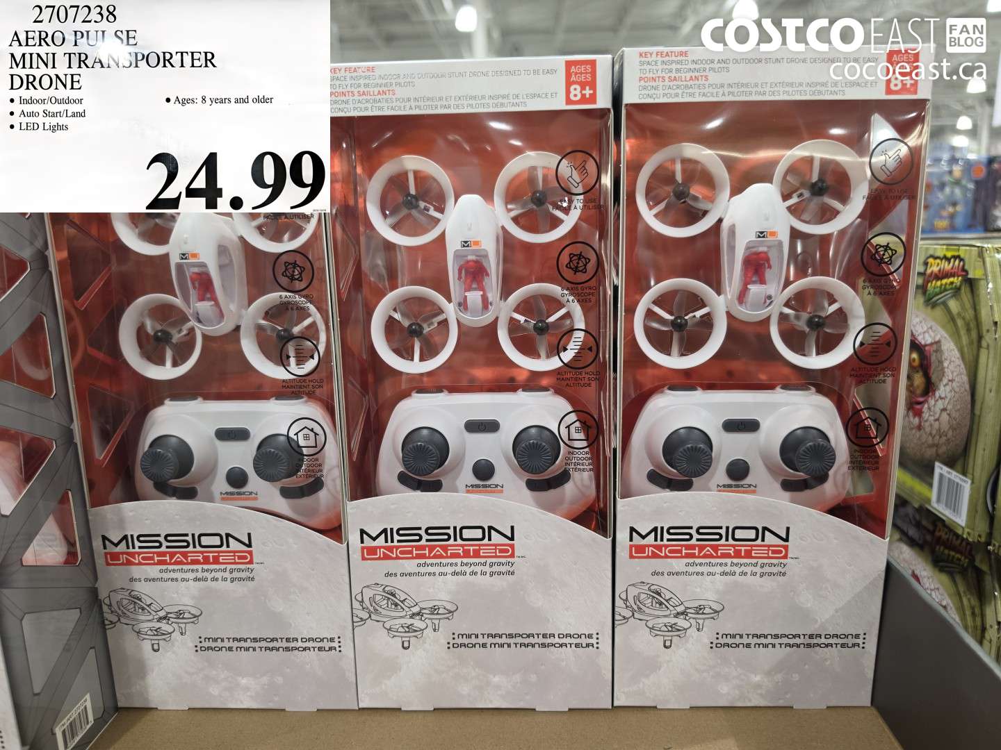 2707238 AERO PULSE MINI TRANSPORTER DRONE $24.99