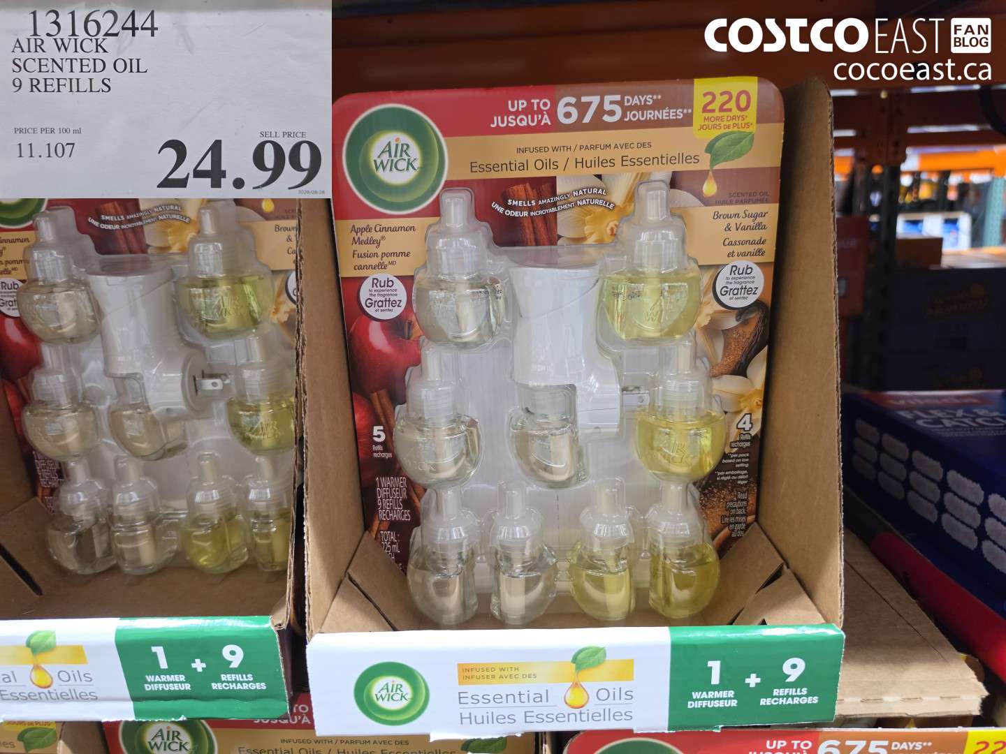 1316244 AIR WICK SCENTED OIL 9 REFILLS $24.99