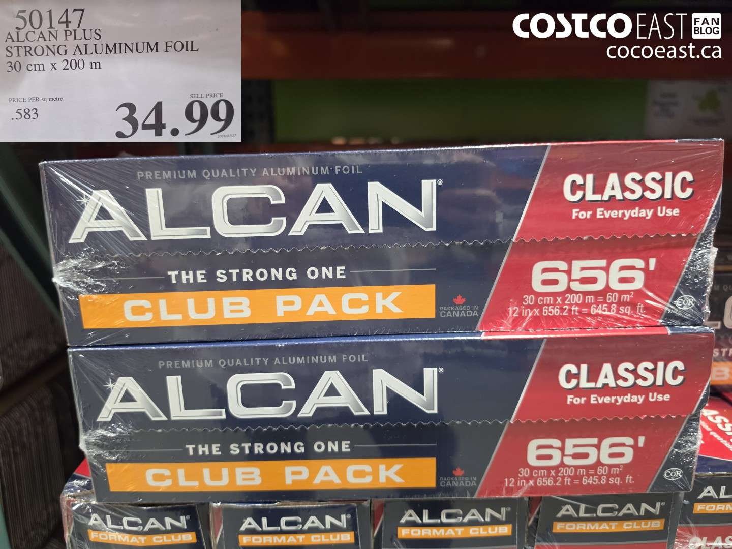 50147 ALCAN PLUS STRONG ALUMINUM FOIL 30 CM X 200 M $34.99