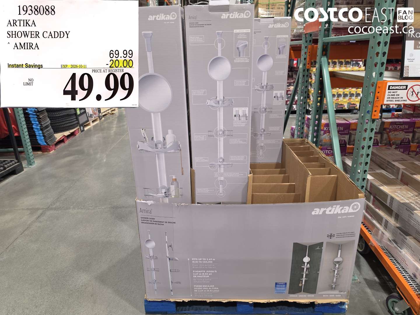 1938088 ARTIKA SHOWER CADDY AMIRA ($20.00 INSTANT SAVINGS EXPIRES ON 2026-10-11) $49.99