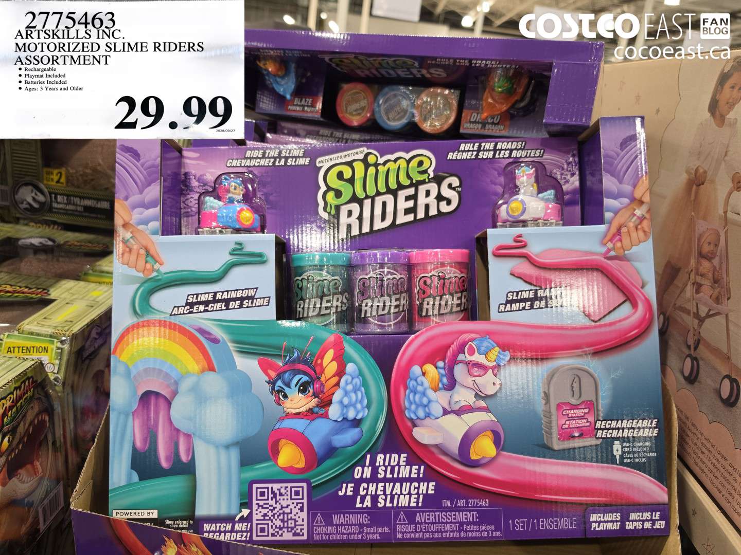 2775463 ARTSKILLS INC. MOTORIZED SLIME RIDERS ASSORTMENT $29.99