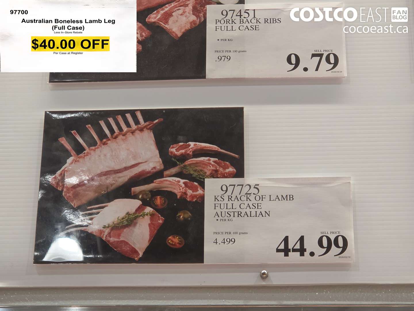 97700 AUSTRALIAN BONELESS LAMB LEG FULL CASE ($40.00 INSTANT SAVINGS)