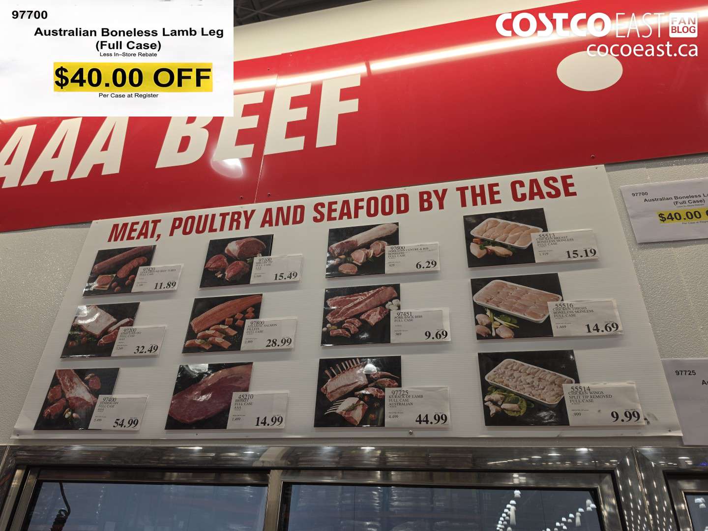 97700 AUSTRALIAN BONELESS LAMB LEG (FULL CASE) ($40.00 INSTANT SAVINGS)