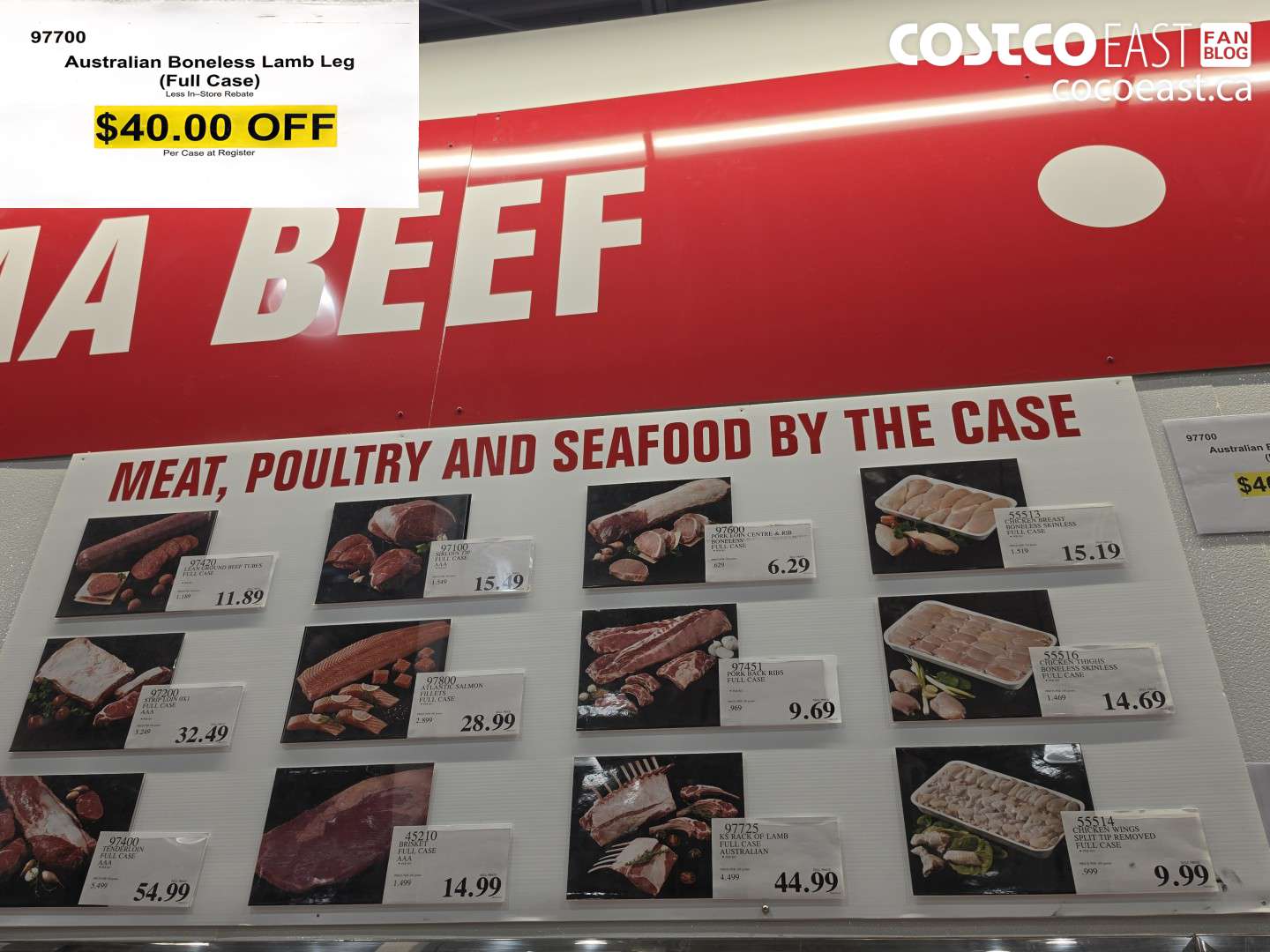97700 AUSTRALIAN BONELESS LAMB LEG FULL CASE ($40.00 INSTANT SAVINGS)