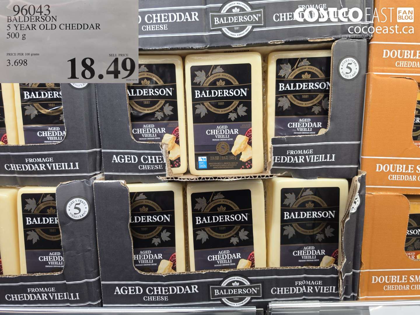 96043 BALDERSON 5 YEAR OLD CHEDDAR 500 G $18.49