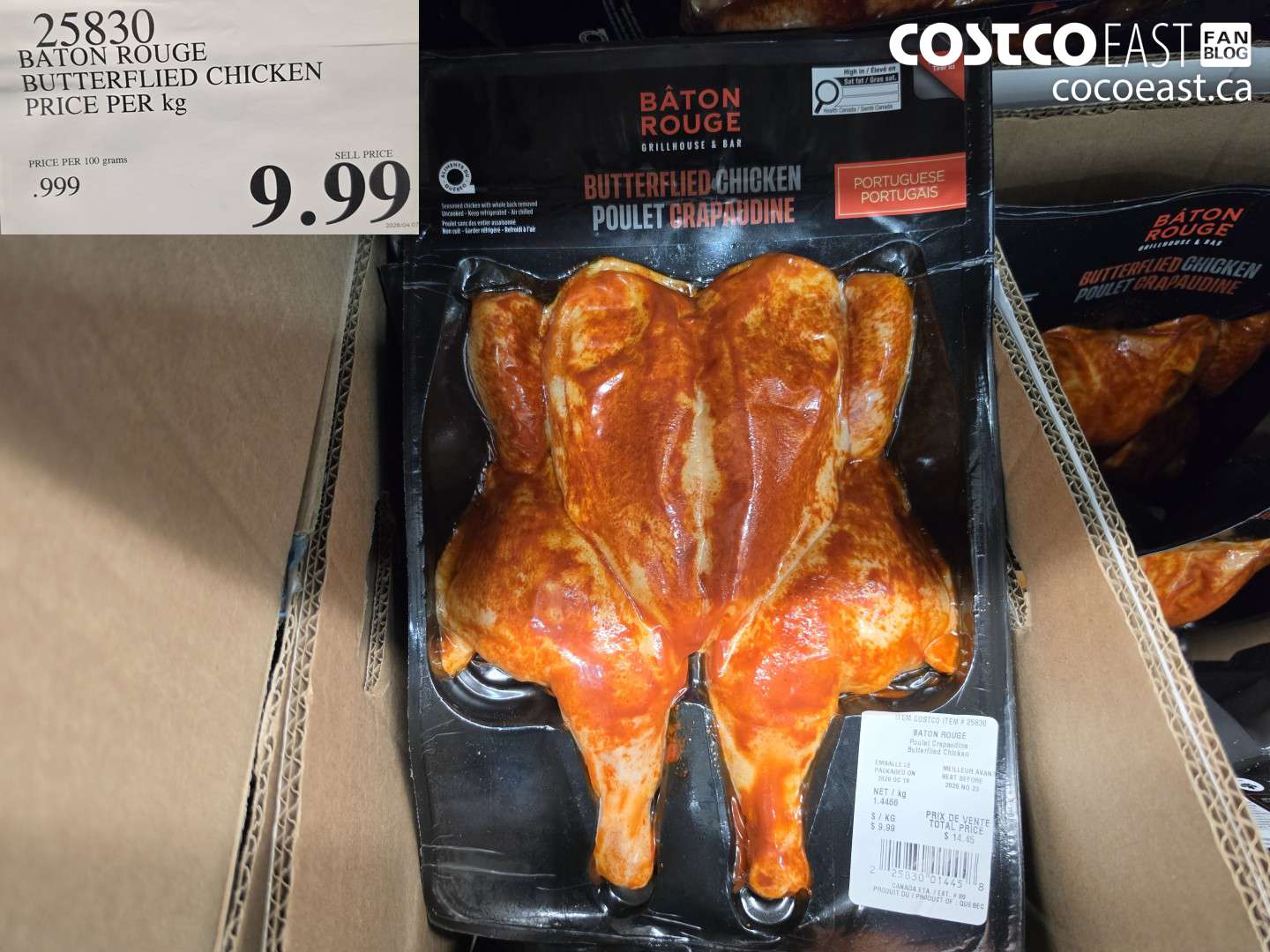 25830 BATON ROUGE BUTTERFLIED CHICKEN PRICE PER KG $9.99