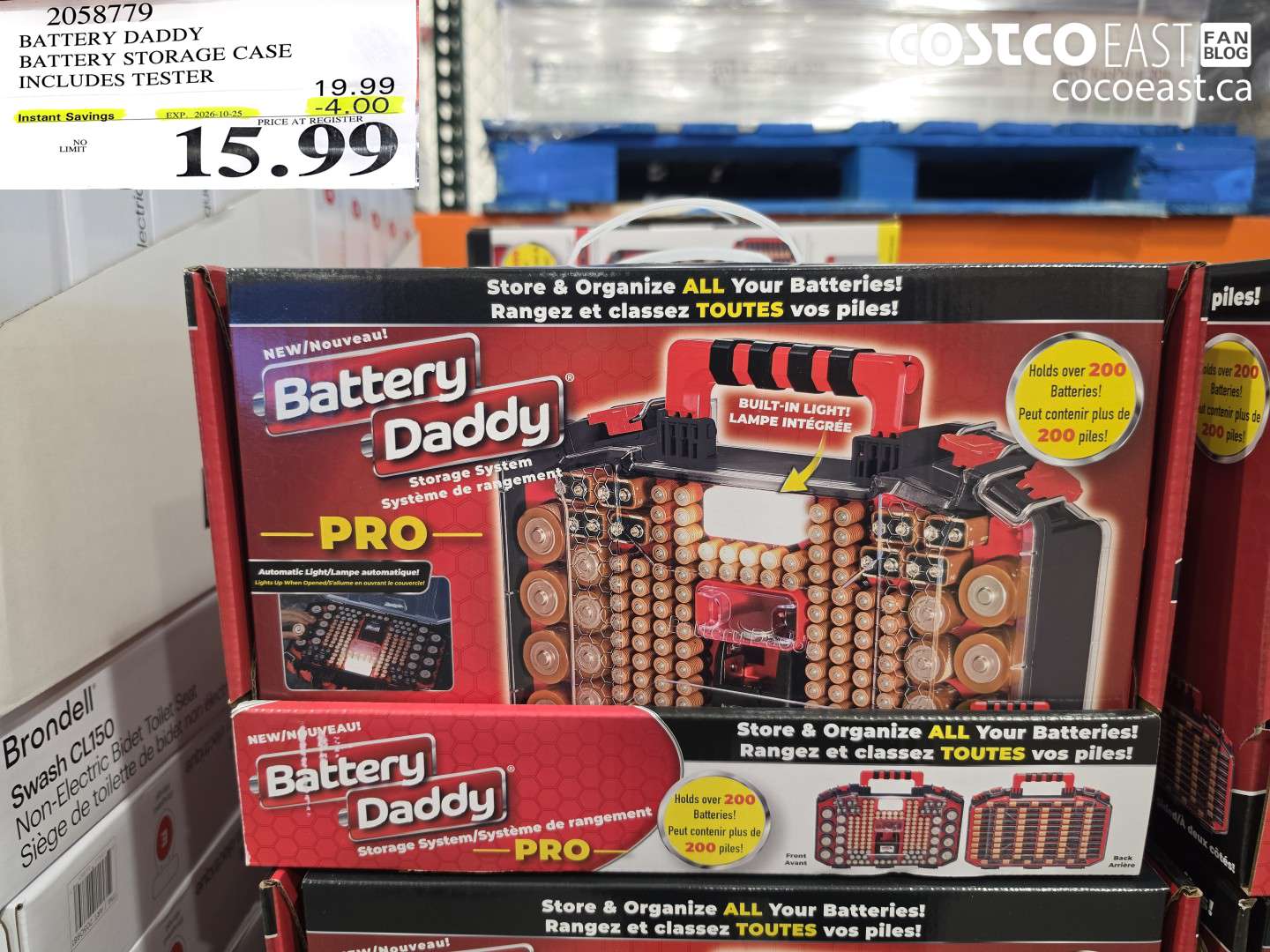 2058779 BATTERY DADDY BATTERY STORAGE CASE INCLUDES TESTER ($4.00 INSTANT SAVINGS EXPIRES ON 2026-10-25) $15.99