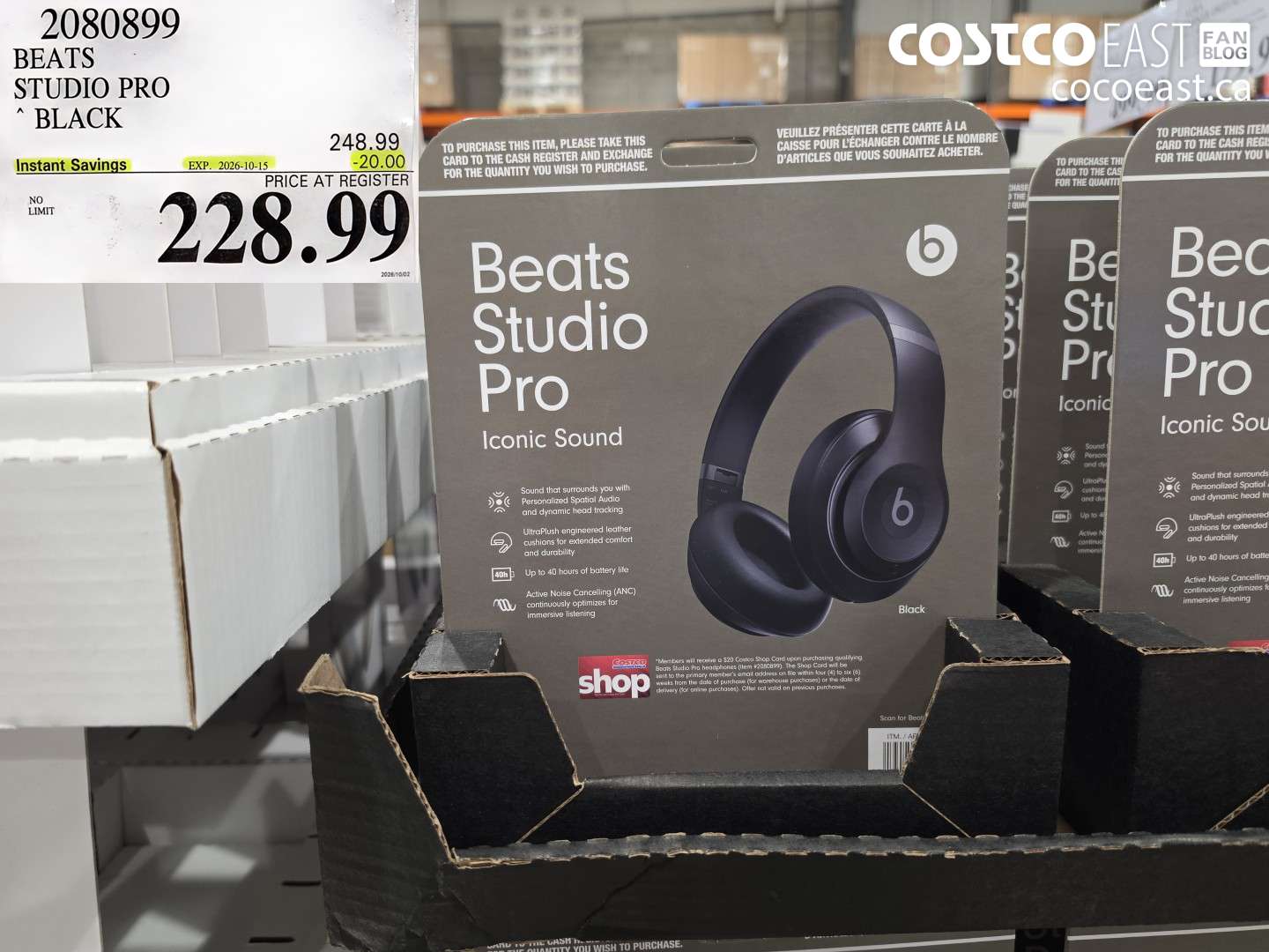 2080899 BEATS STUDIO PRO BLACK ($20.00 INSTANT SAVINGS EXPIRES ON 2026-10-15) $228.99